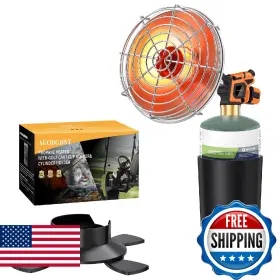 B0fjrnxry4 Auodgdnt Golf Cart Heater Portable Propane Camping 2-in-1 With Cup Holder&foldable