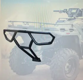 Zp-yj-030506-019 Aupower Rear Bumper For Polaris Sportsman 570 450 21-24 Steel Brush Guard
