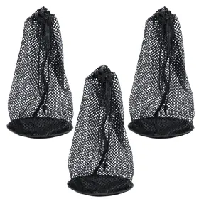 Auto-plaza 717016352015 3pcs Nylon Golf Ball Bag Drawstring Mesh Pouch Can Storage For 48-