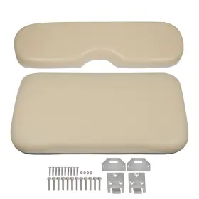 Bck6655k Backye Beige / Black Front Seat Cushion For Ezgo Medalist Txt 1994-2013 Incl. Hardware