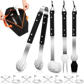 Le-baderke-5037 Baderke 5 Pcs Golf Grilling Gifts Set For Men Dad Golfer Grill Bbq Accessorie
