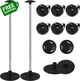 Balava 445055971906 Boat Cover Support Poles 2 Pack Height Adjustable System With