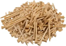Baotkere 770773283237 1000 Pcs Per Pack Natural Bamboo Golf Tees. 2.75 Inch 7cm Length Stronger T