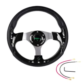 Stw000031 Bartoo Stw00018 12.5inch Golf Cart Steering Wheel For Yamaha Ezgo Rxv And Txt Club Car Black