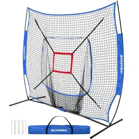 Basegoal 752253811314 7ft Baseball Softball Practice Net Backstop For Hitting Pitching