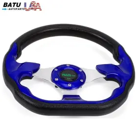 Stw031-bl-us Batu 12.5 Inch Blue Golf Cart Steering Wheel For Ezgo/club Car/yamaha Parts Accessories