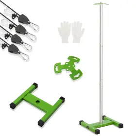 Baystmam 743623439900 Full Metal Boat Cover Support Poles System Mushroom Cap Aluminum Base H