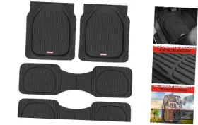 Mt-920-bk Bdk Mt-923-bk Original Flextough Rubber Car Floor For 3 Row Vehicles Front And Black Mats