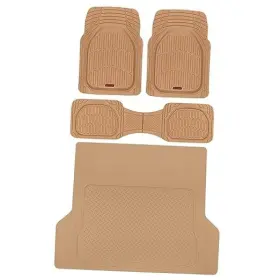 Mt-785-bg Bdk Of-923-bg Ra Flextough Deep Dish Contours Rubber Car Floor Mats With Trunk Mat Cargo Beige