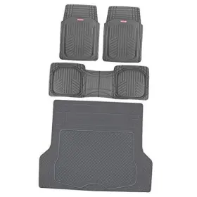 Mt-785-gr Bdk Of-933-gr Ra Flextough Deep Dish Plus Rubber Car Floor Mats With Trunk Mat Cargo Gray