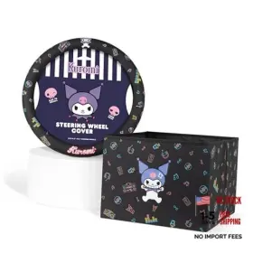 Srsw-1201 Bdk Srto-1211 Sanrio Kuromi Car Trunk Organizer And Steering Wheel Cover Set Cute