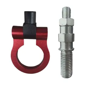 Bdzmc-bc-395 Bdzmc Car Front Bumper Tow Hook Waterproof Screw-on Trailer 7.69 X 2.28 Inch Red