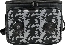 Beemojo 713937882174 Insulated Cooler Bag Bluetooth Speakers 24 Cans 2 Gallons Food Drinks Black
