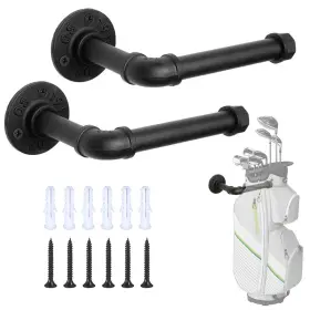 Bijun B0cbkf16wp Golf Bag Storage Holder Organizer For Garage Wall Mount