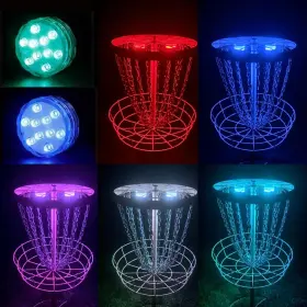 Birdi Disc Golf 759126688585 Beacon -2pack - Magnetic Led Basket Lights-remote C