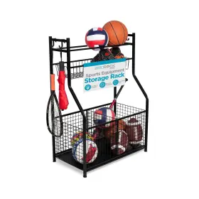 Birdrock Home 810004146198 Sports Equipment Ball Organizer 43 Inch H For Garage -storage Rack -