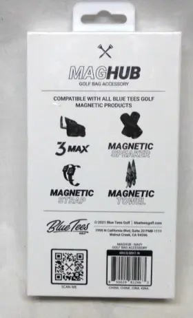 Blue Tees 850029812463 Maghub For Golf Bag Accessory - 2021 New Factory Sealed Condition