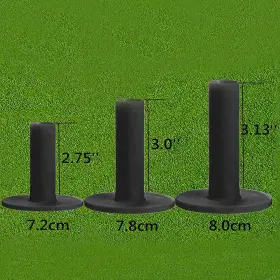 Brand Amy Sport 730718075266 Golf Rubber Tees Driving Range Different Black Mixed Pack 2.75 Inch 3.0 3.13