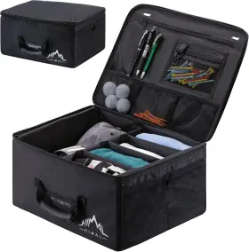 Himal2 Brand Himal 755419375576 Layer Golf Trunk Organizer Collapsible And Foldable Black Himal2 Brand Himal 755419375576 Layer Golf Trunk Organizer Collapsible And Foldable Black