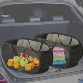 Gxx-2564-1 Brand Lateronon Foldable Car Trunk Organizer - Adjustable Multi-purpose Storage Bin For