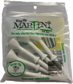 B00w2w2rqe Brand Martini Step-up Golf Tees - Virtually Unbreakable White 3.25 Inch