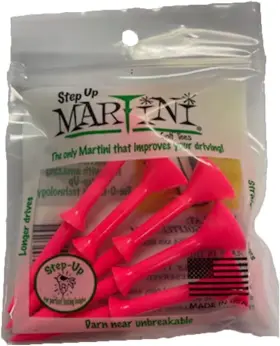 B00w2w4hxu Brand Martini Step-up Golf Tees - Virtually Unbreakable Pink