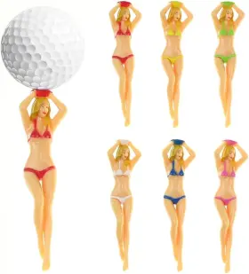 1642055558 Brand Taiping Lake 1162 6pcs Funny Golf Tees Lady Bikini Girl Colored Woman