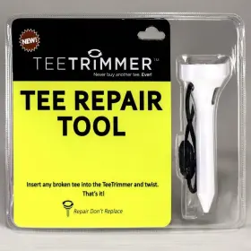 Brand Teetrimmer 785339745418 Broken Golf Tee Solution Repair Tool Easily Sharpens Wood White