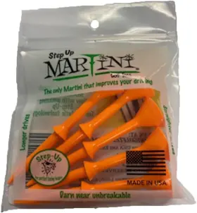 B00w2w4fm8 Brand Yoous Martini 3 1/4 Inch Step-up Golf Tees Orange