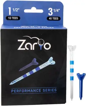 Ztee325 Brand Zario Golf Tees 3 1/4 With 1 1/2 Inch Combo Plastic Small Blue