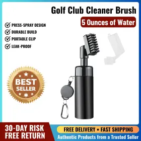 Branded 445018768765 Golf Club Cleaner Brush Water With Spray Bottle Holds 5 Ounces Of Wat