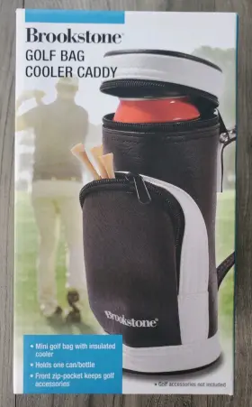 Brookstone 638682772597 New In Box - Golf Bag Cooler Caddy Great Fathers Day Gift
