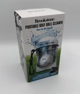 Brookstone 638688716373 Portable Golf Ball Cleaner - Bag Accessory