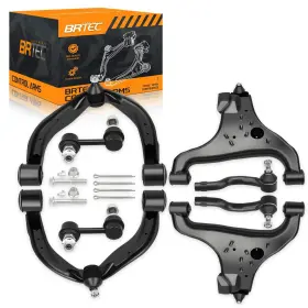 Bccak1143 Brtec 8pcs Front Upper And Lower Control Arms Kits Compatible With Nissan Titan 2004-