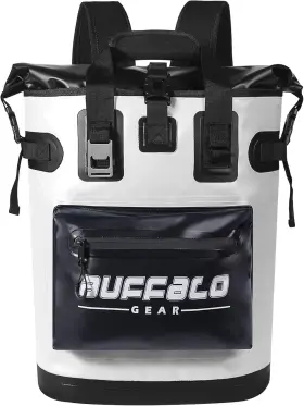 Buffalo Gear 768484856888 Cooler Backpack18l 30l Leakproof Camping 18l/19qt White