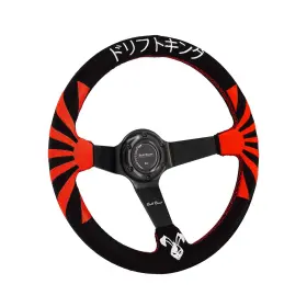 350mmjpn-rising-01 Bull Boost Performance Rising Sun Steering Wheel 350mm Deep Dish 6 Bolt For Jdm Sport Ra