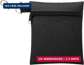 Buyagain 799562430812 Golf Tee Pouch 5.62 X 6.87 Inch Professional Zipper Tee/ball Bag Wit