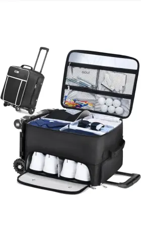 Cab55 711181318715 Golf Trunk Organizer With 4 Wheels 2 Layer Waterproof Car S