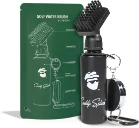 1.0brush Caddy Splash Golf Club Brush Cleaner Water Retractable Clip 4oz Squeeze Bottle