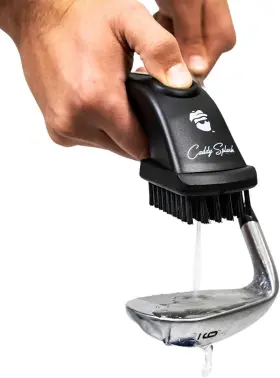 Caddy Splash 744110277968 Golf Club Brush Pro With Water Black - Heavy Duty Retractable Cli