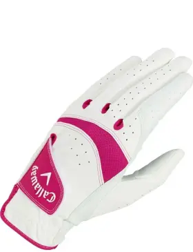 Callaway 190228814982 New Junior X-tech Golf Glove Left Hand Color White/pink Regular Small