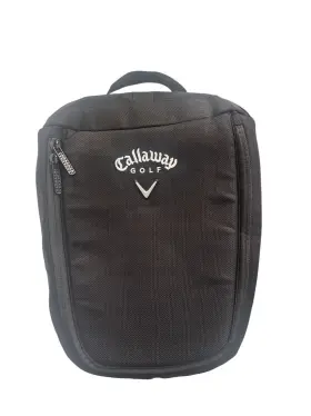 23021 Callaway Golf Shoe Bag Vented W Divider Black Logo Zipper Carring Handle