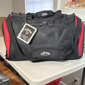23273 Callaway Dubai Emirates Golf Club Logo Clubhouse Duffel Bag 23 Inch Nylon -new With Tag