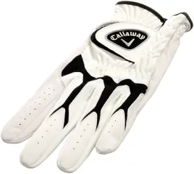 Callaway 642331579123 New Mens Regular Lh-m Tech Series Golf Glove-white/black