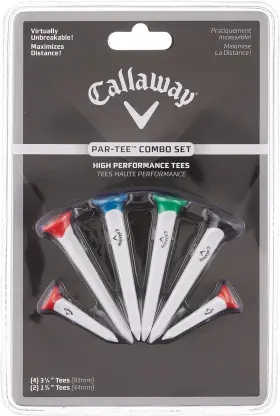 Callaway 689769100611 Par Tee Plastic Golf Tees 6-pack Multi