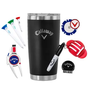 Callaway 689769232008 Golf Tumbler Accessory Set Black Bag/cart Accessories New