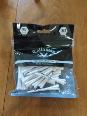 Callaway 689769270406 New Golf Performance Tees 2 3/4 Inch 30 Pack White