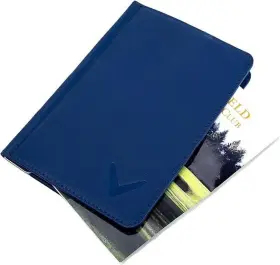 C93667 Callaway New Golf Bifold Leather Scorecard Holder Navy