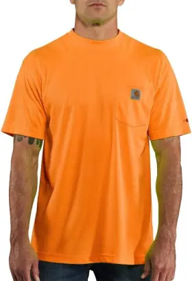 100493-824 Carhartt Mens High-visibility Force Relaxed Fit Large Brite Orange