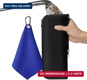Carrywise 612715418102 Golf Club And Boll Cleaner Bag Ball Pouch With 1 Pack Ba
